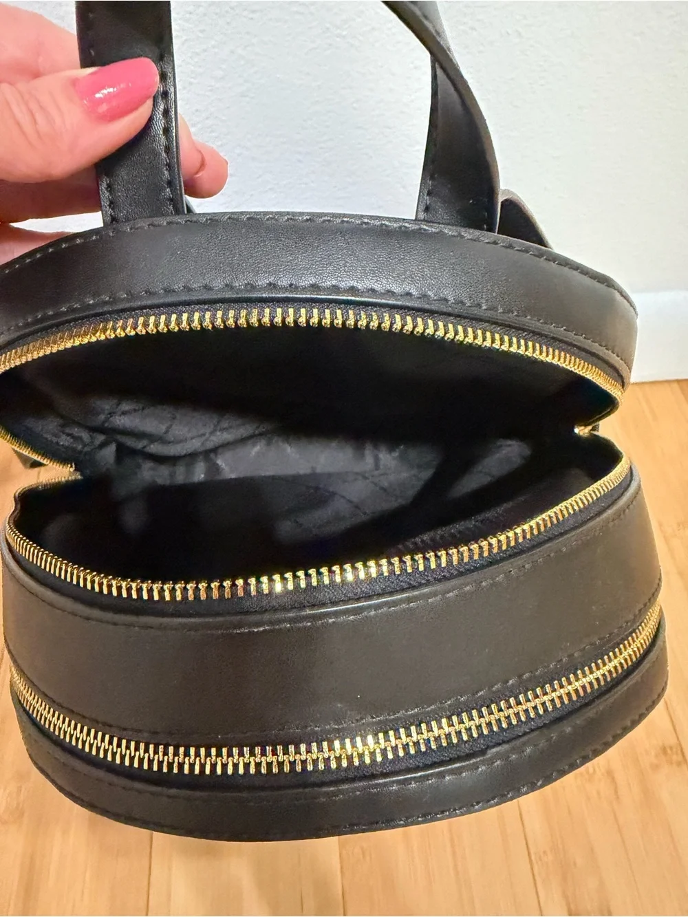 Michael Kors Jaycee Women's Medium Black Pebble Leather Backpack